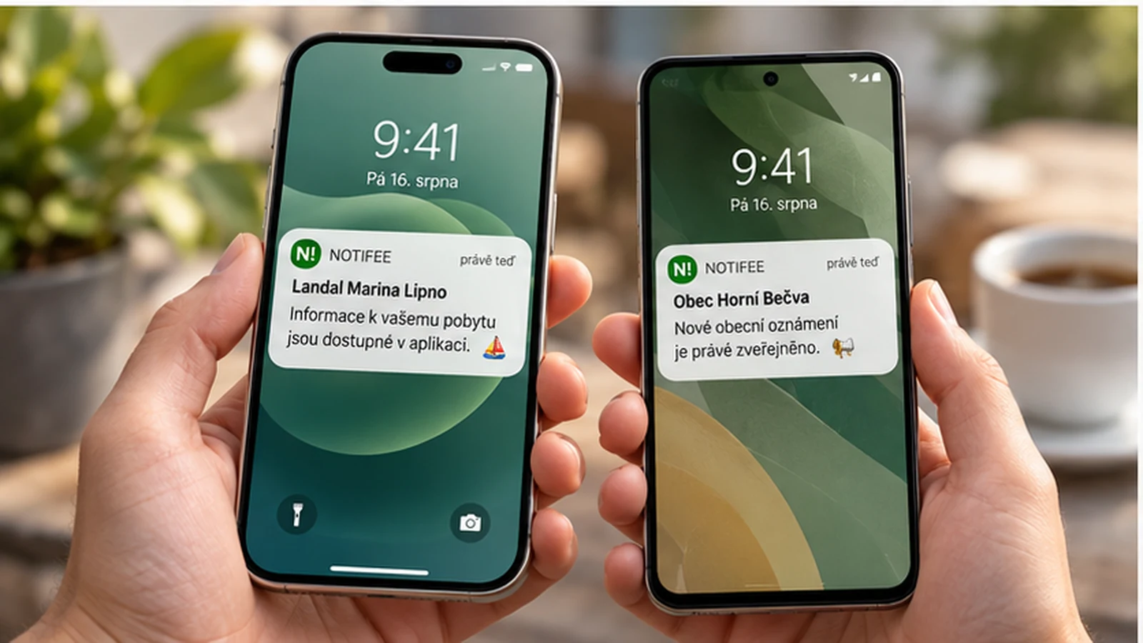 iPhone a Android bok po boku s porovnateľnými oznámeniami